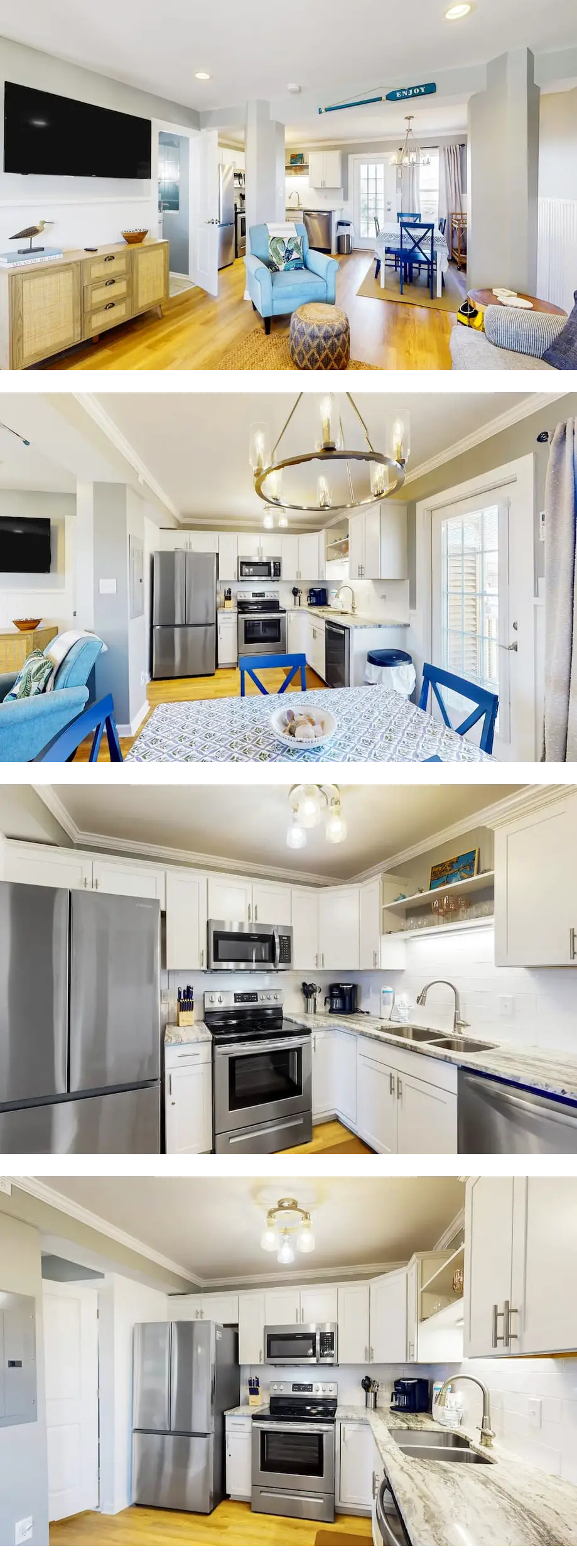 Side-by-side homes with two full kitchen...