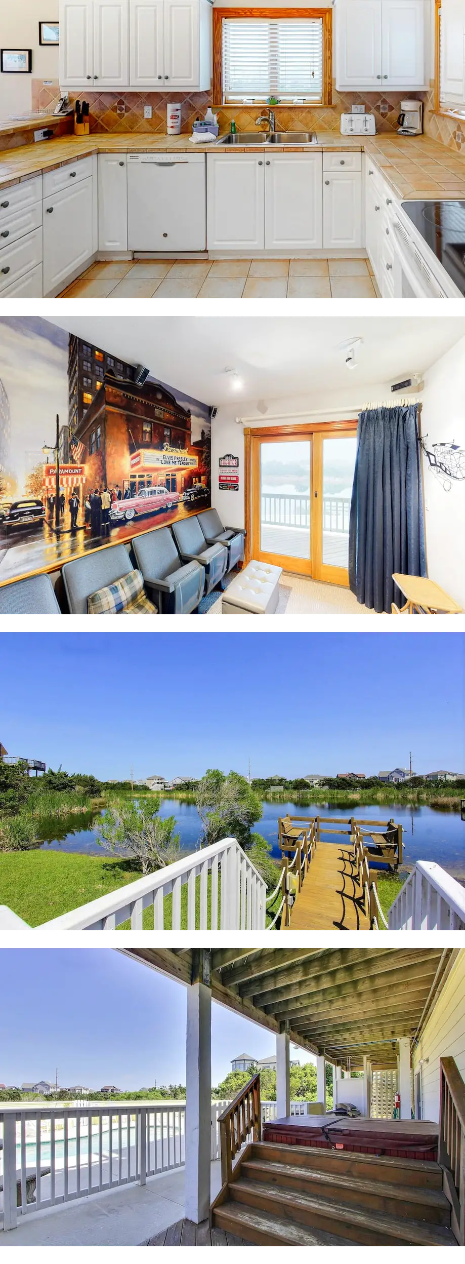Waterfront home with private pool, hot t...
