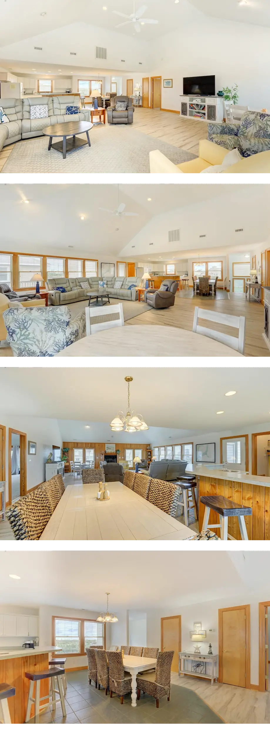 Oceanfront home with central AC, ocean v...