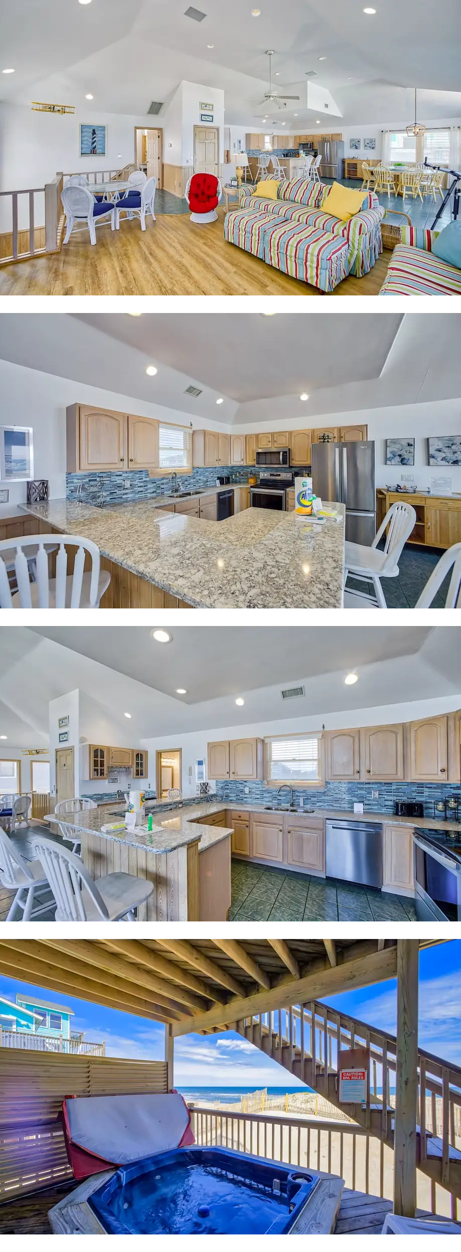 Lovely, oceanfront house with private ho...