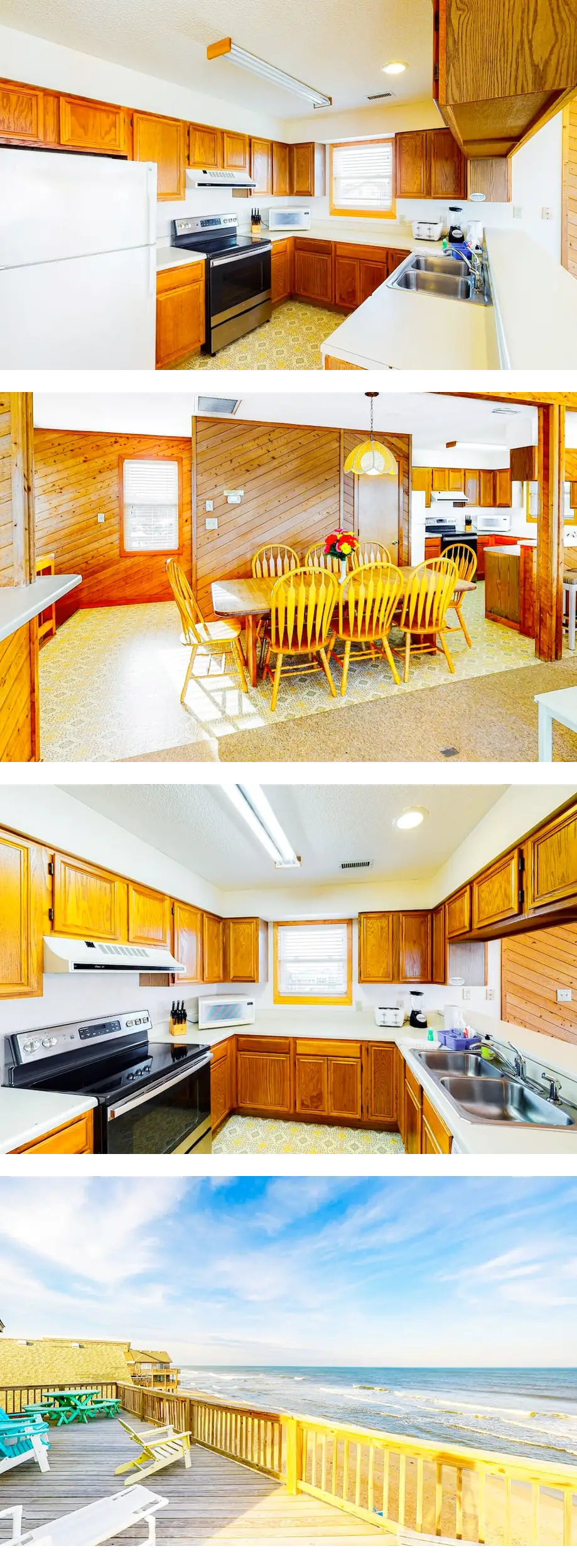 Oceanfront 4 bedroom house w/ private W/...