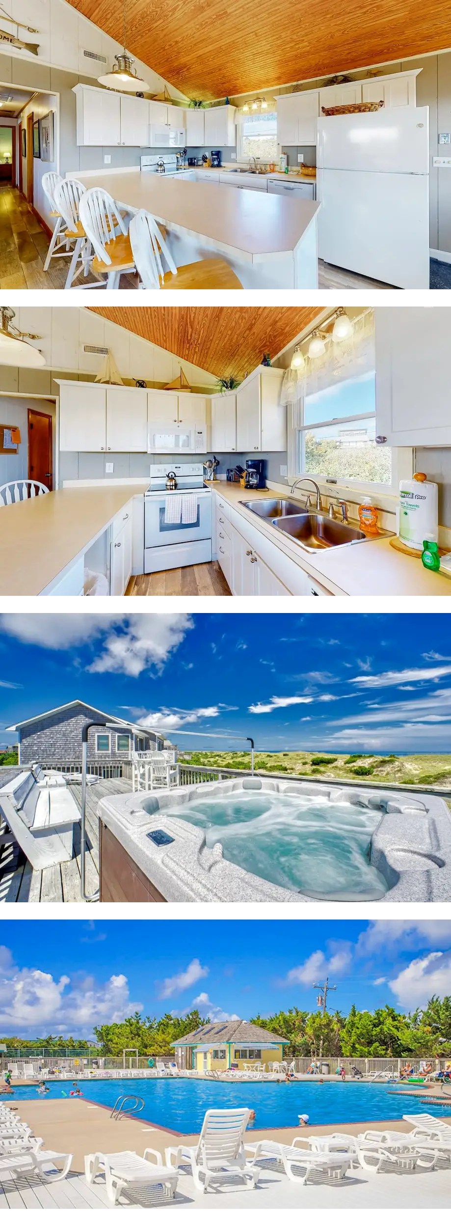 Beachfront home with private hot tub, wa...