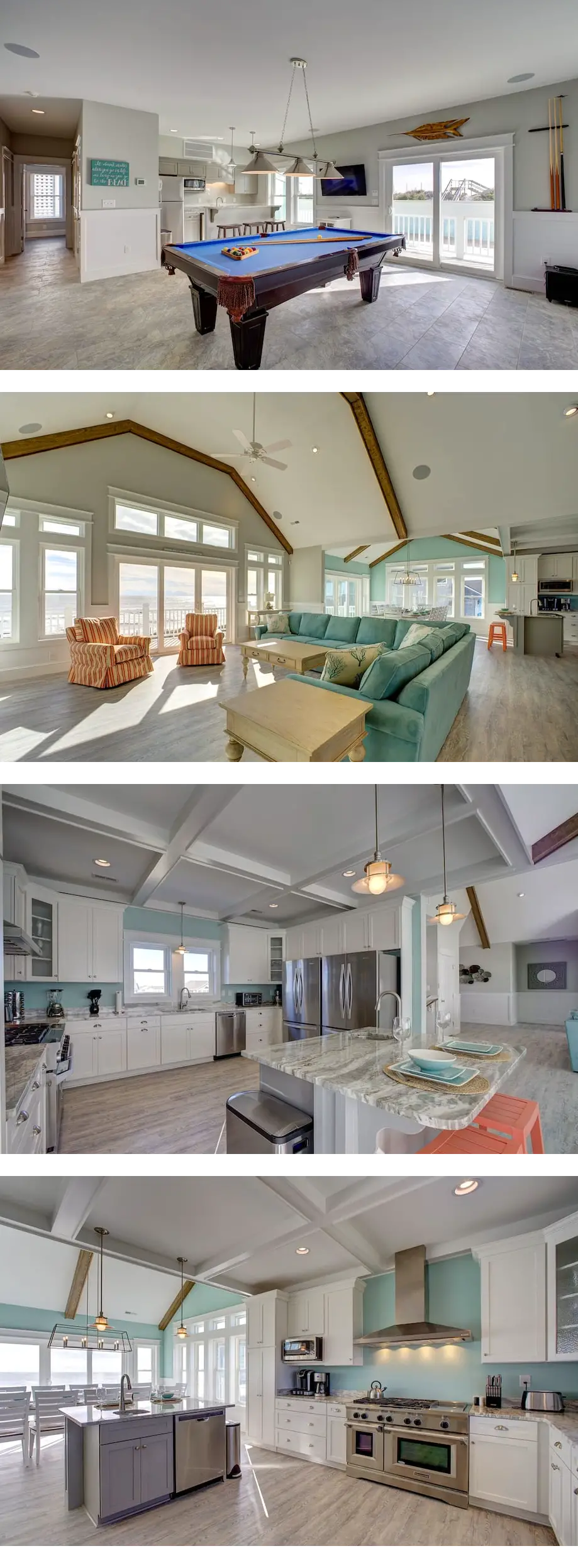 Lovely beachfront home with hot tub, poo...