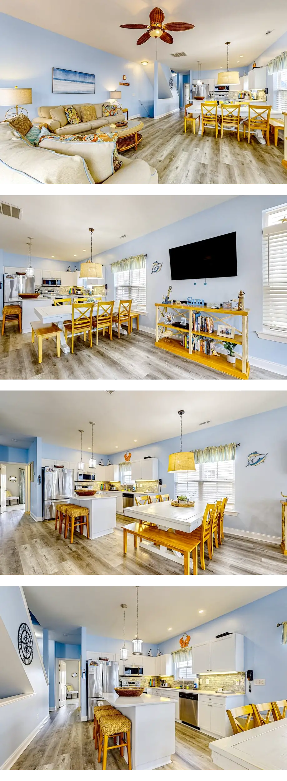 Ocean-view home 1 row back from beach wi...