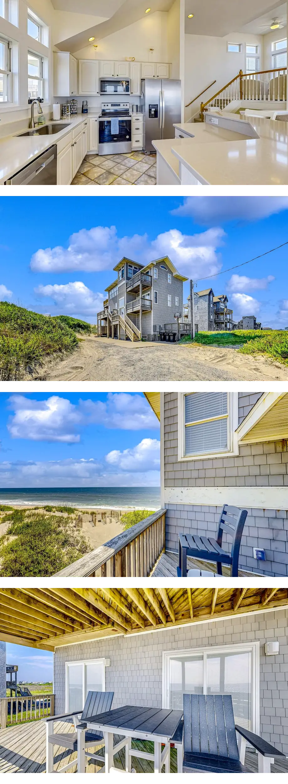 Oceanfront house with private hot tub, c...