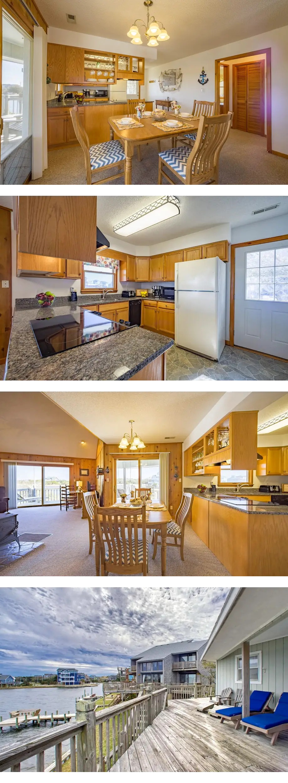 Sunny canal-front home w/deck, boat dock...