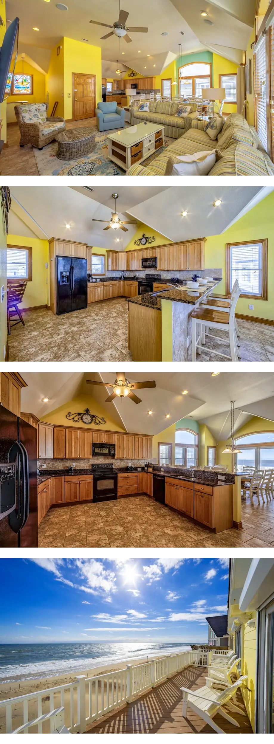 Oceanfront home with private hot tub, 3 ...