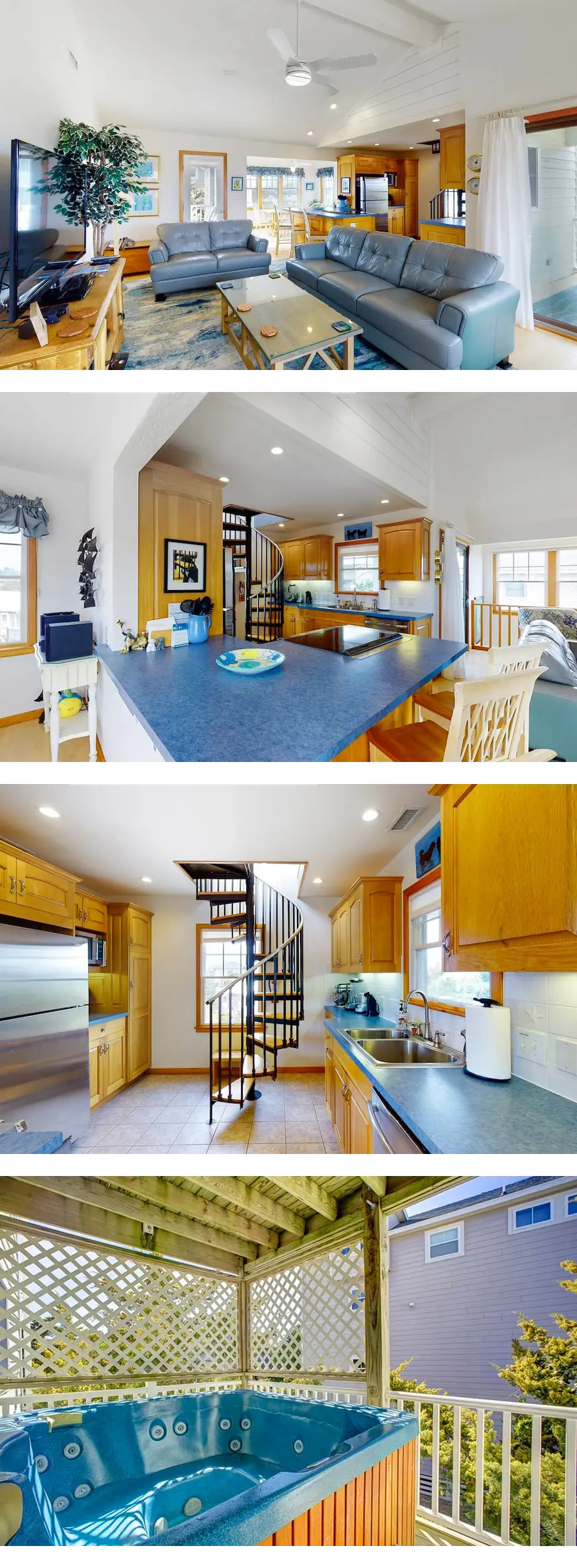 Multi-level home right up from beach wit...