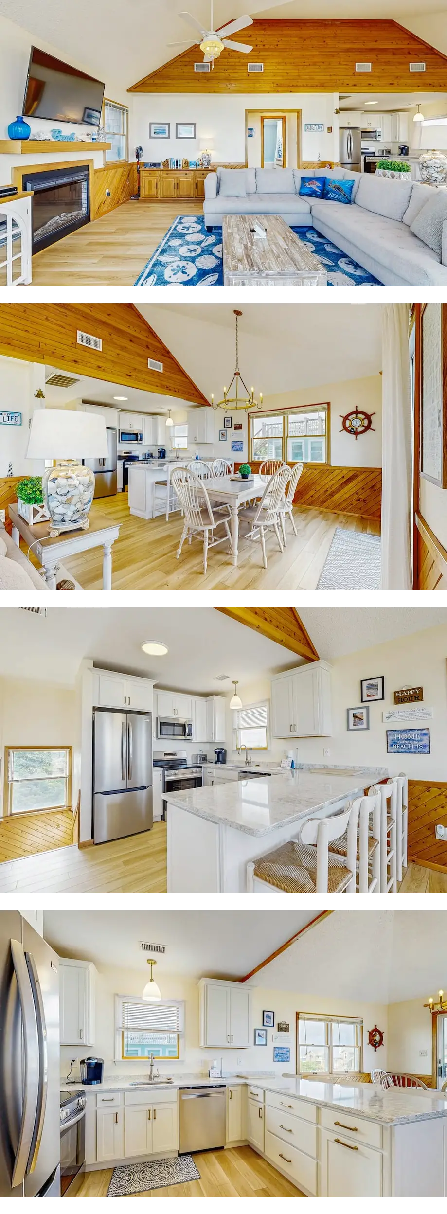 Ocean view home w/deck, balcony, central...