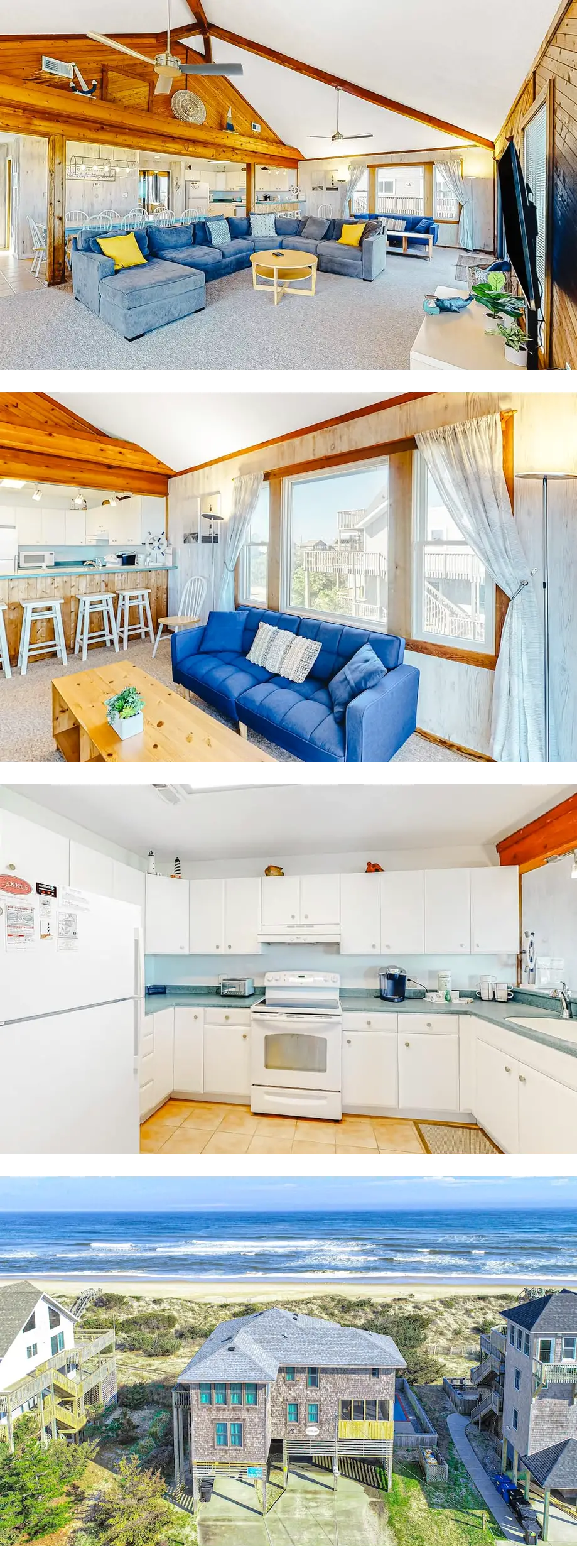 Oceanfront home with private boardwalk, ...