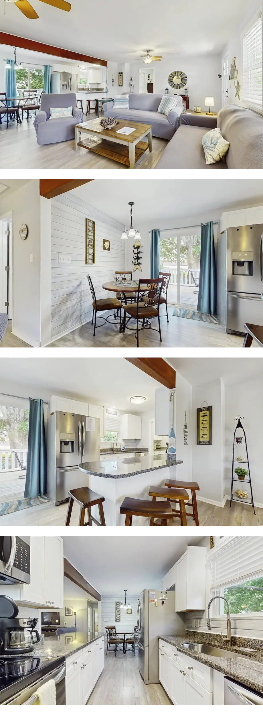 Serene home near the beach with enclosed...