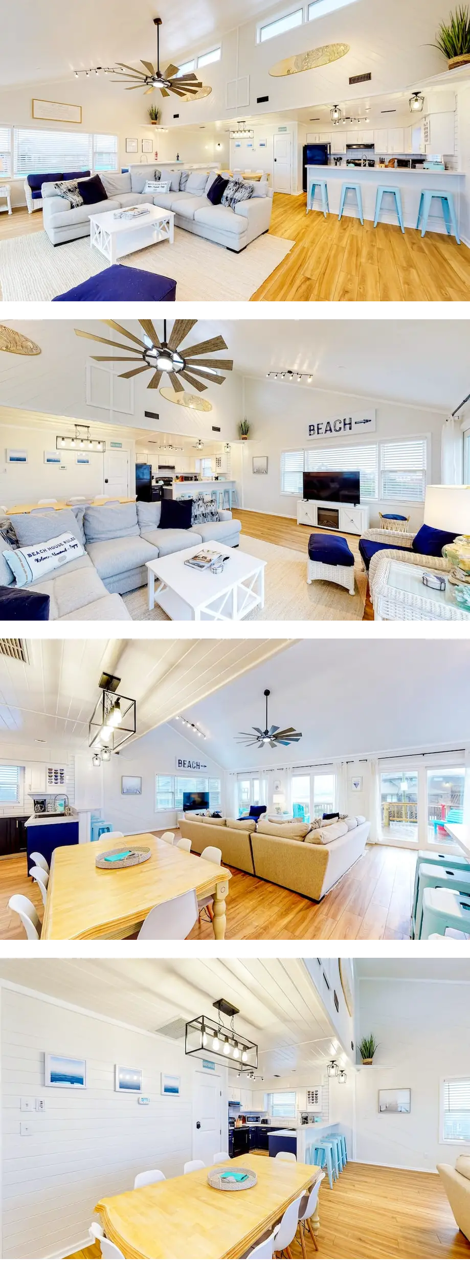 Modern semi-oceanfront beach house with ...