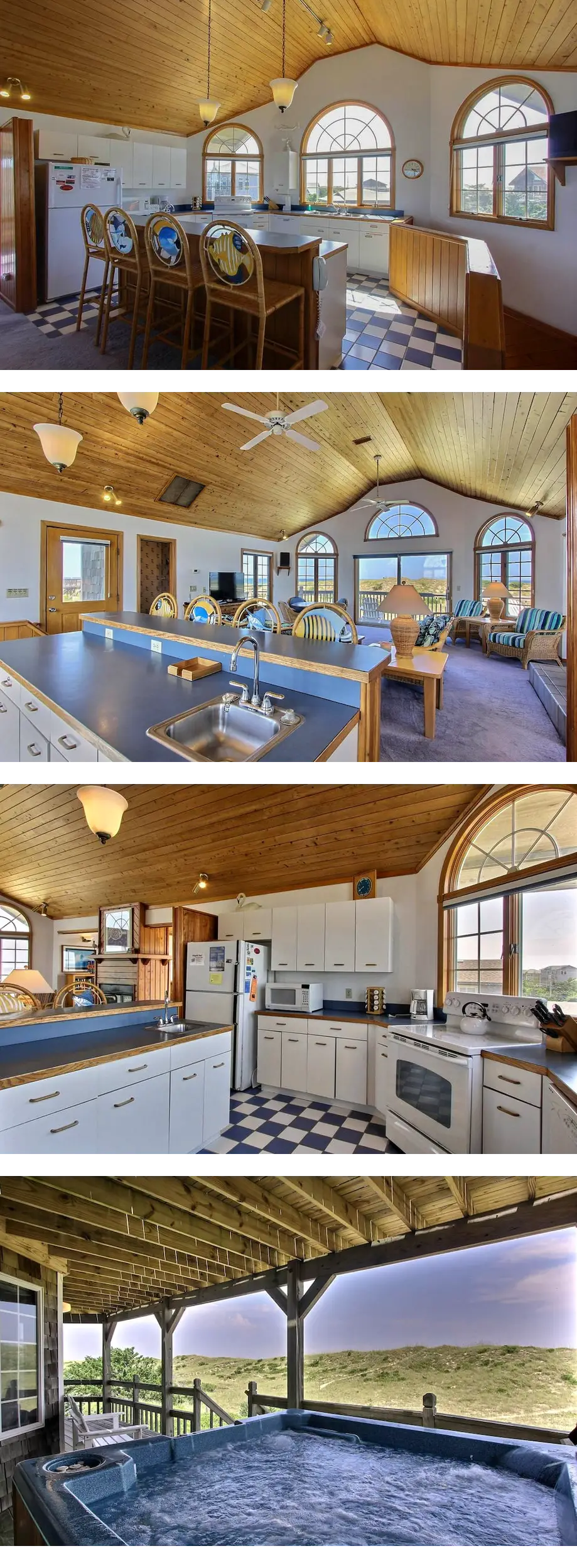 Oceanfront House with private hot tub, o...