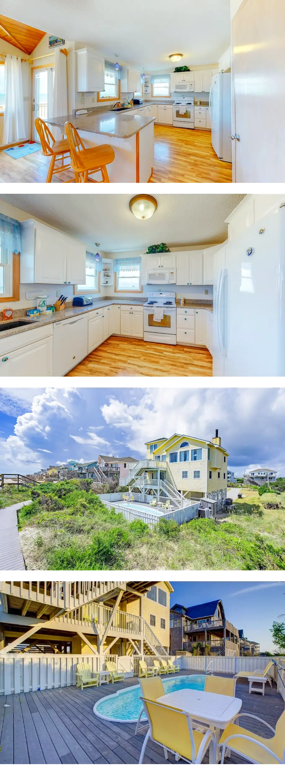 Grand beach home with 2 porches, private...