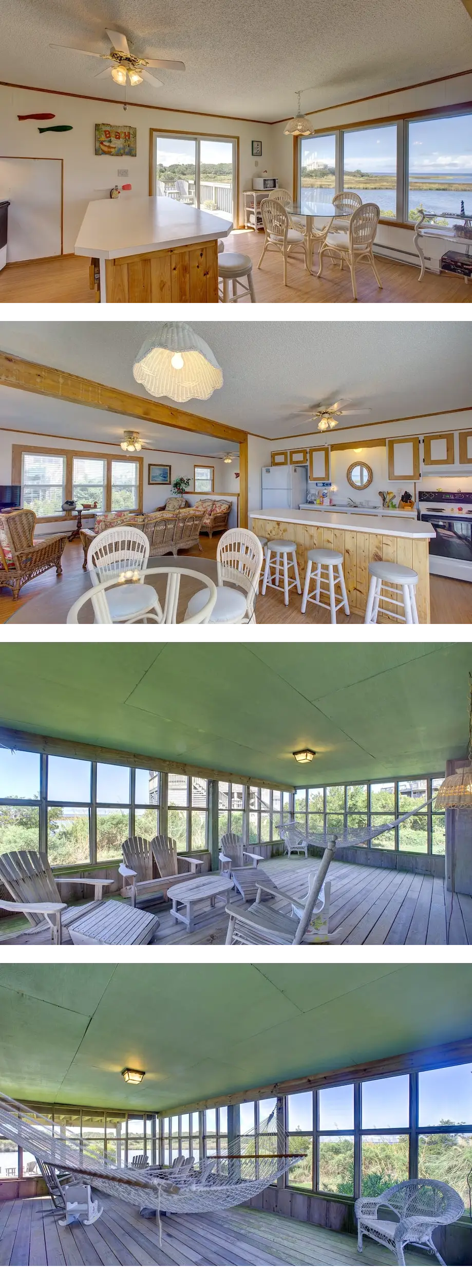 Cove-front home with rooftop deck, boat ...