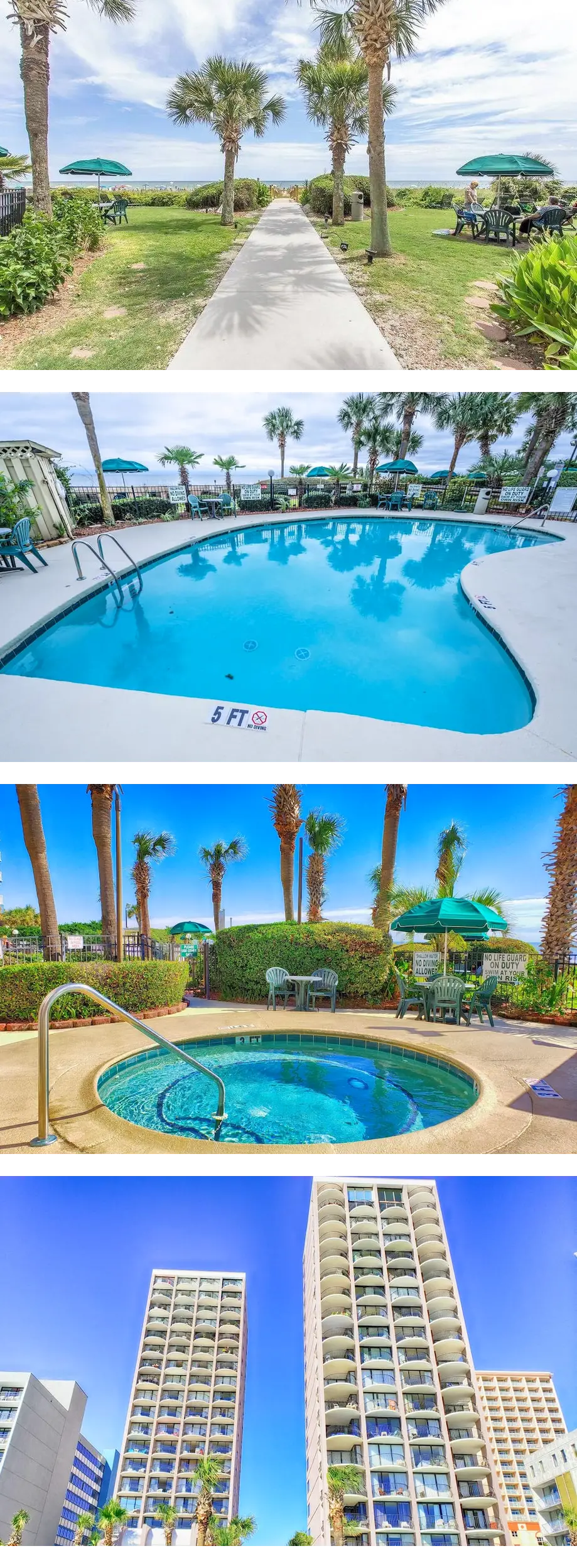 Direct 1BR Oceanfront Views at Palms | N...