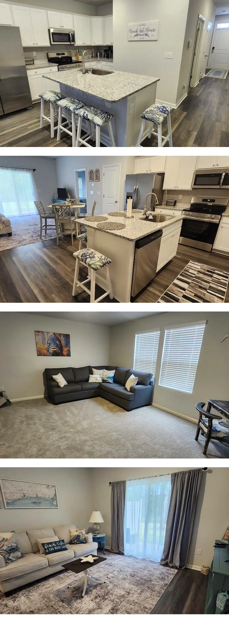 3BR/2.5BA Townhome Sleeps 8, Near Beache...