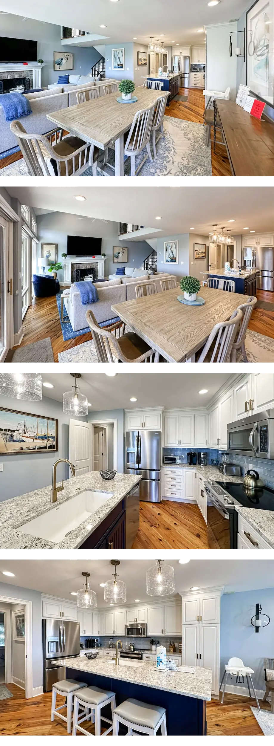 Oceanfront home with kitchen, balcony, p...