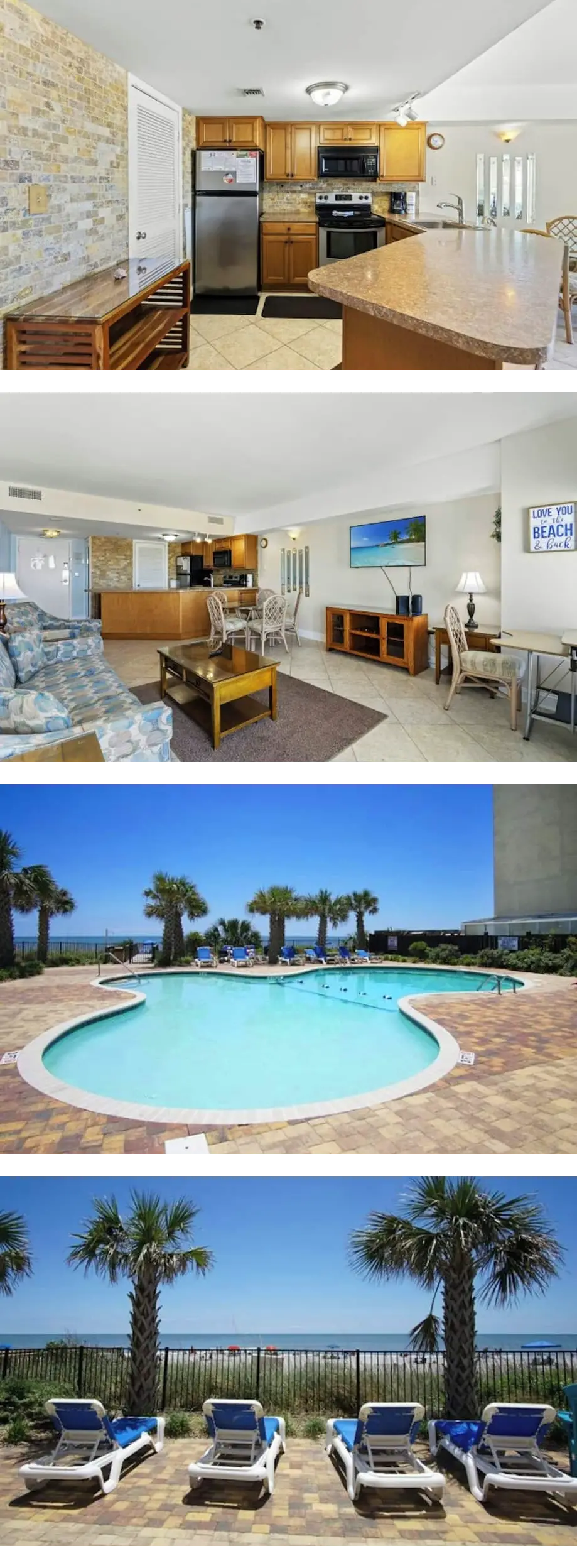 Ocean View Palace Resort 1813- 2BR- Pool...