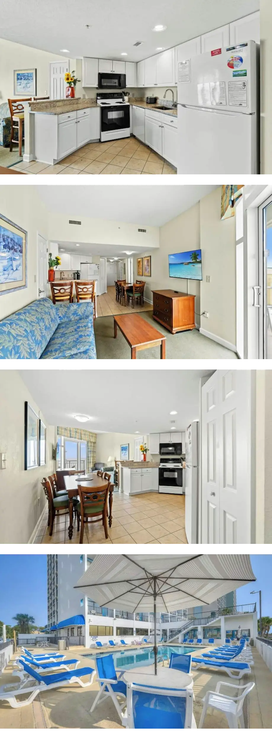 Holiday Sands South 831-Ocean View 2BR/2...