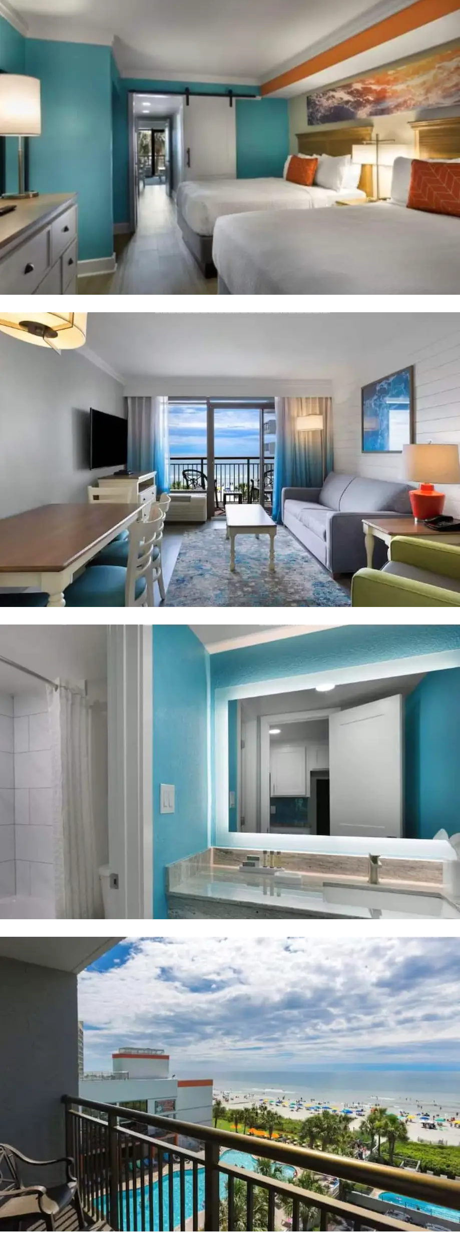 4 Oceanfront Condos with Balcony Near Br...