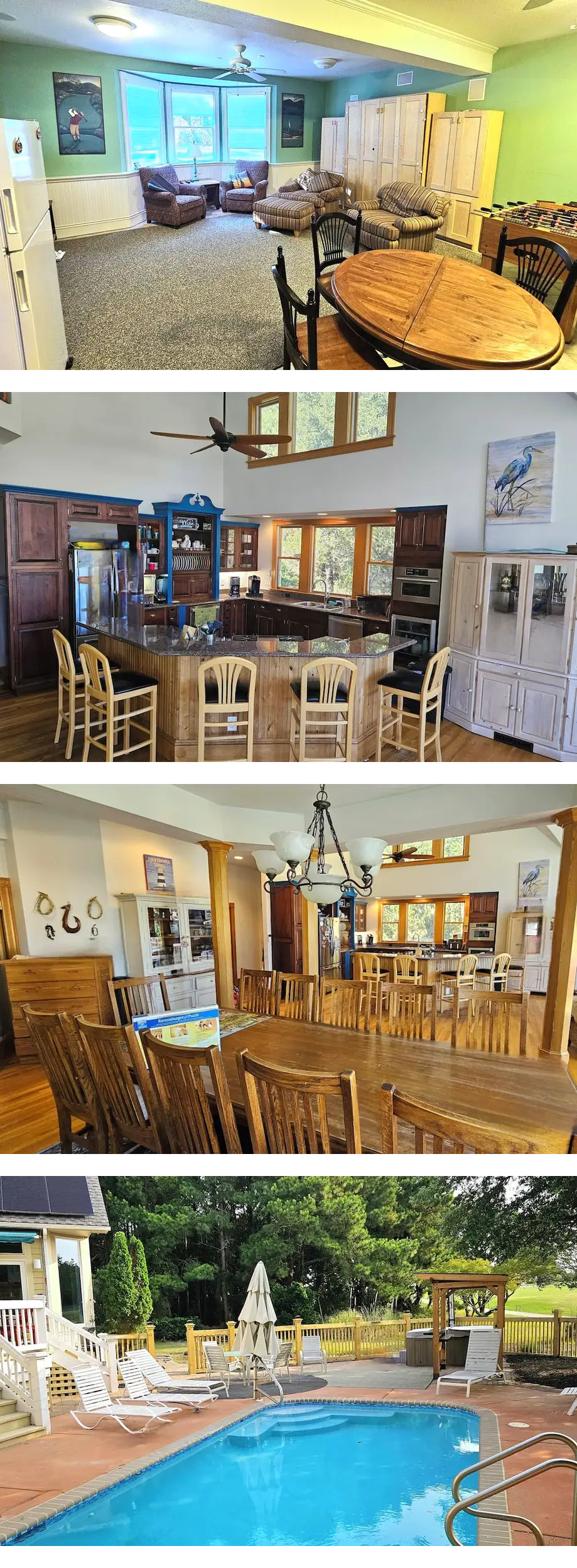 Corolla family house! Pool, games, hot t...