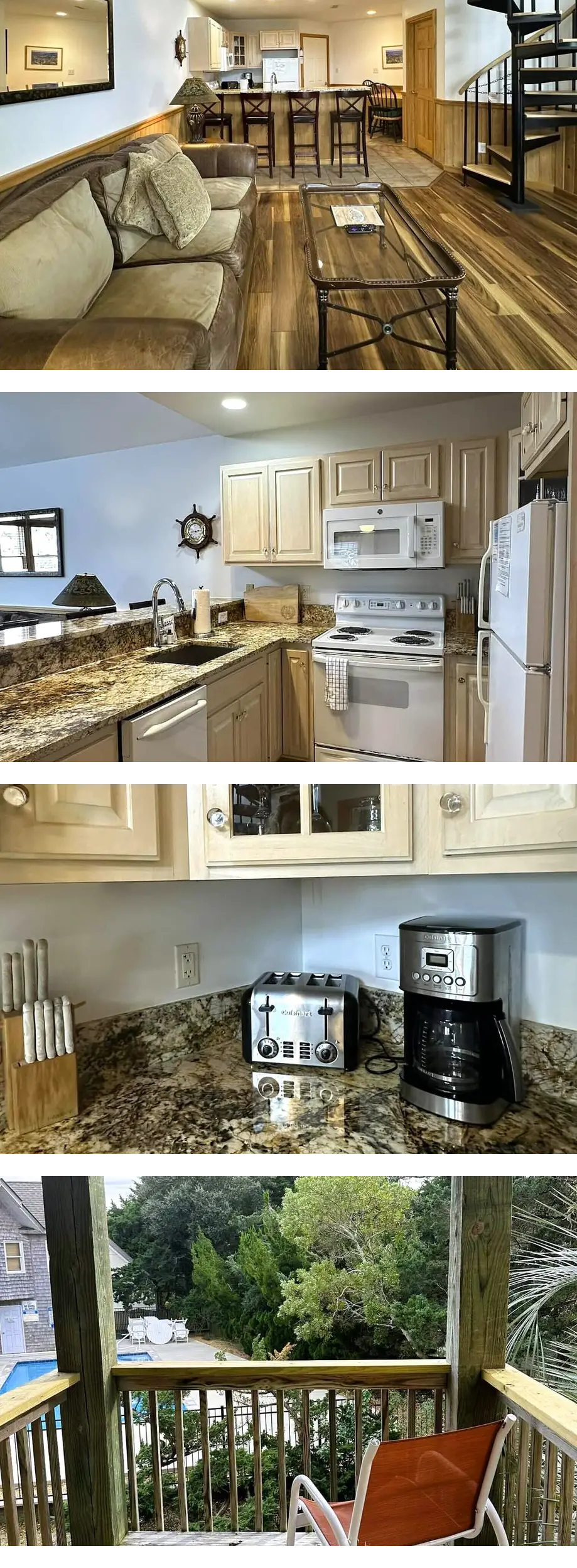 Second-floor two-bedroom villa with scre...