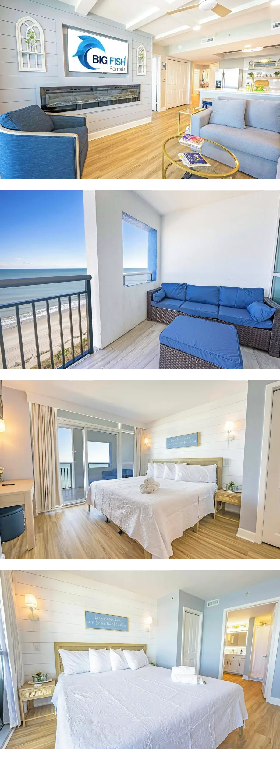 Remodeled Oceanfront 2BR at Bay View, Hu...