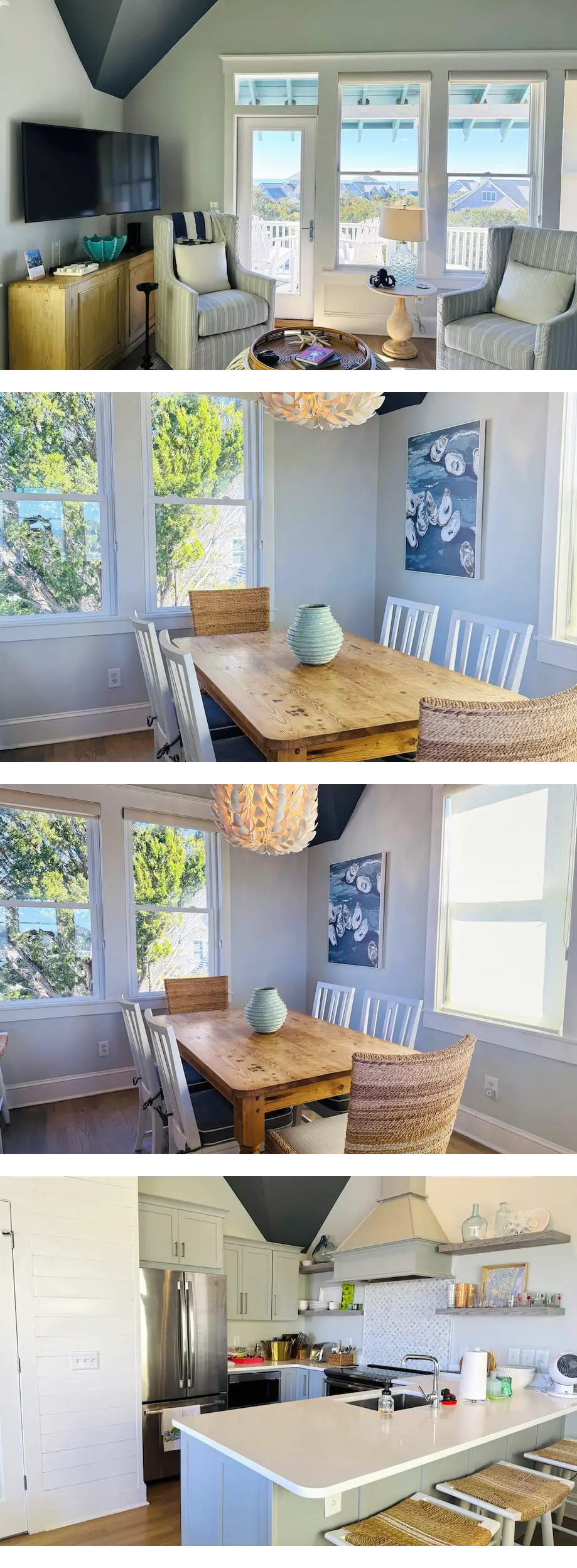 High dunes of Bramble Reach cottage with...