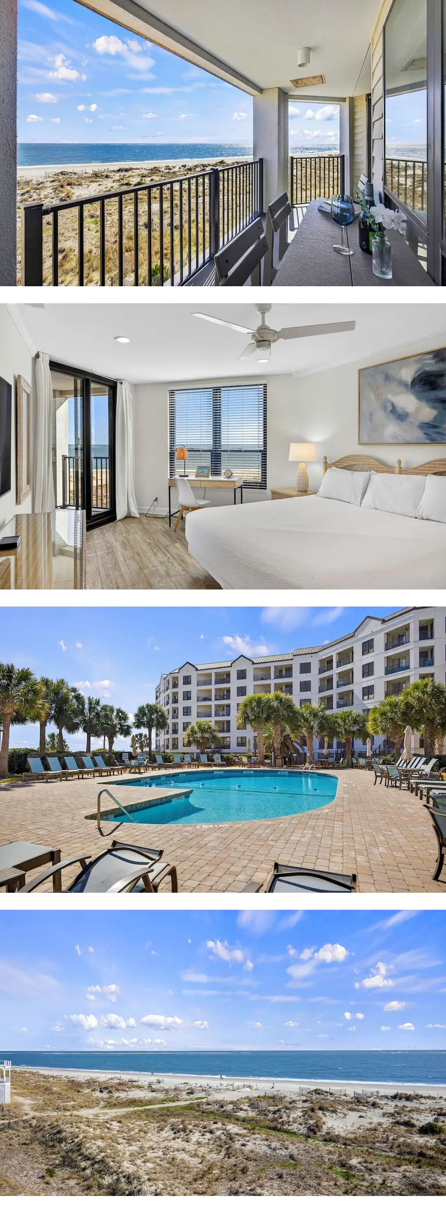 3 bedroom OCEANFRONT condo, End Unit, El...