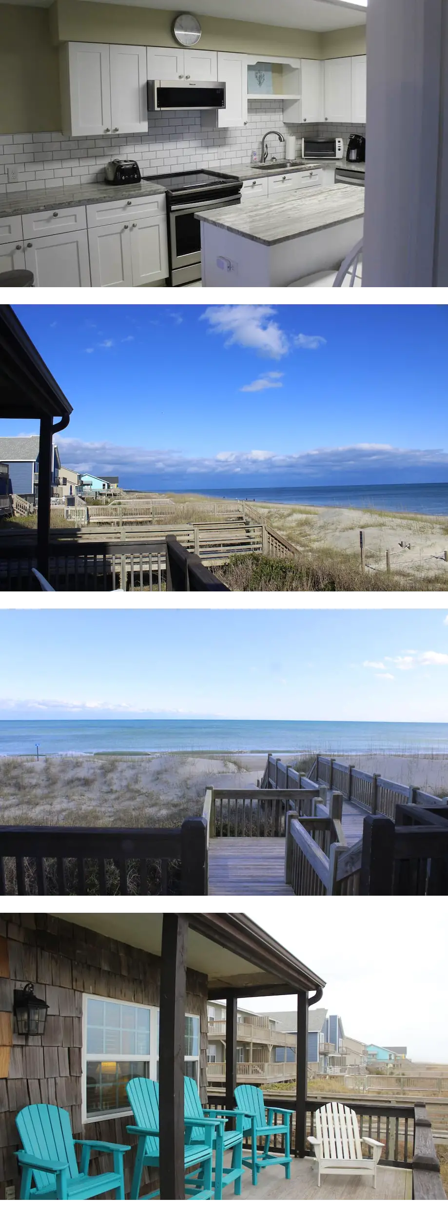 Spacious Oceanfront 4-bedroom Half-Duple...