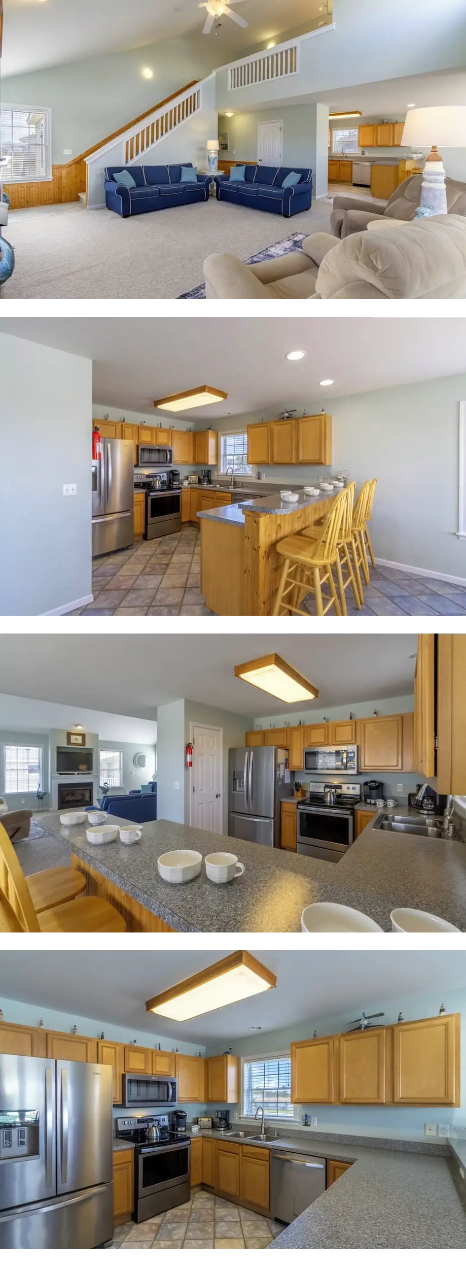 Centrally-located oceanside home w/ indo...