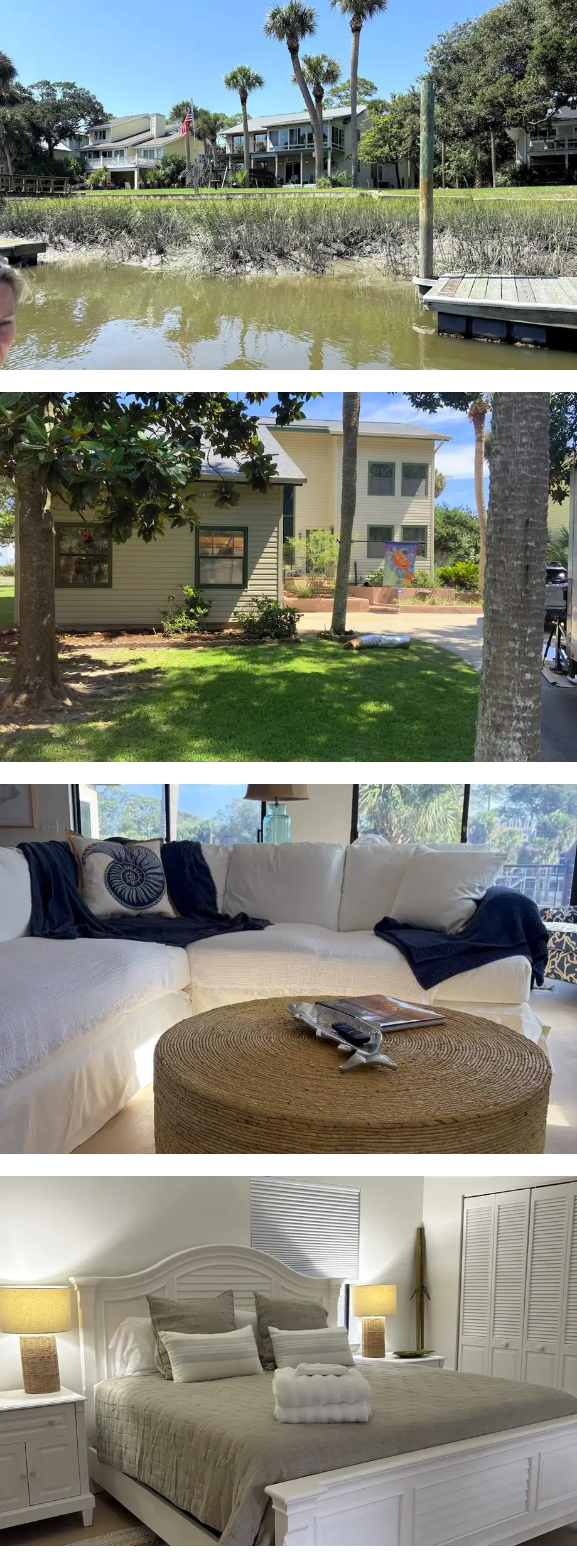 4BR house on canal close to beach access...