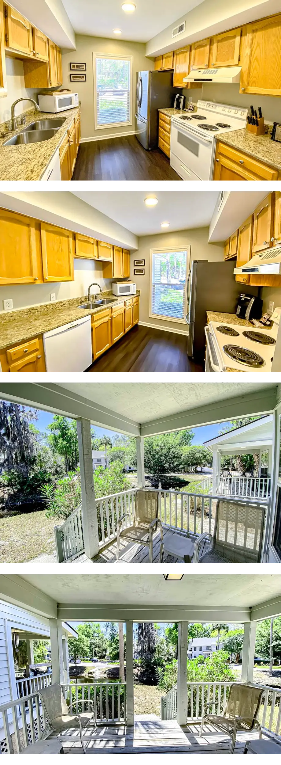 Water-view condo with covered deck, on-s...