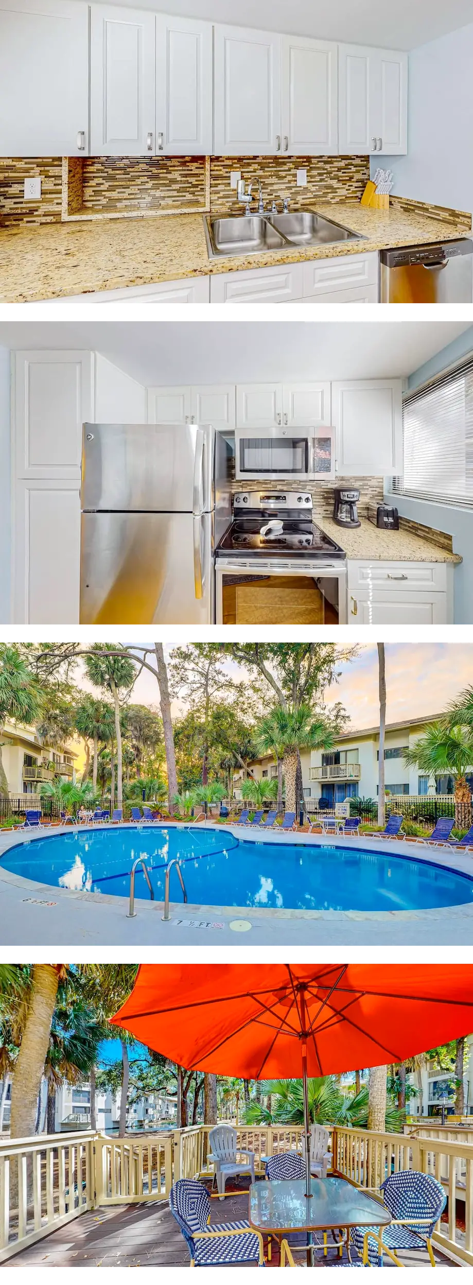 Beach access condo with deck, pool, wash...