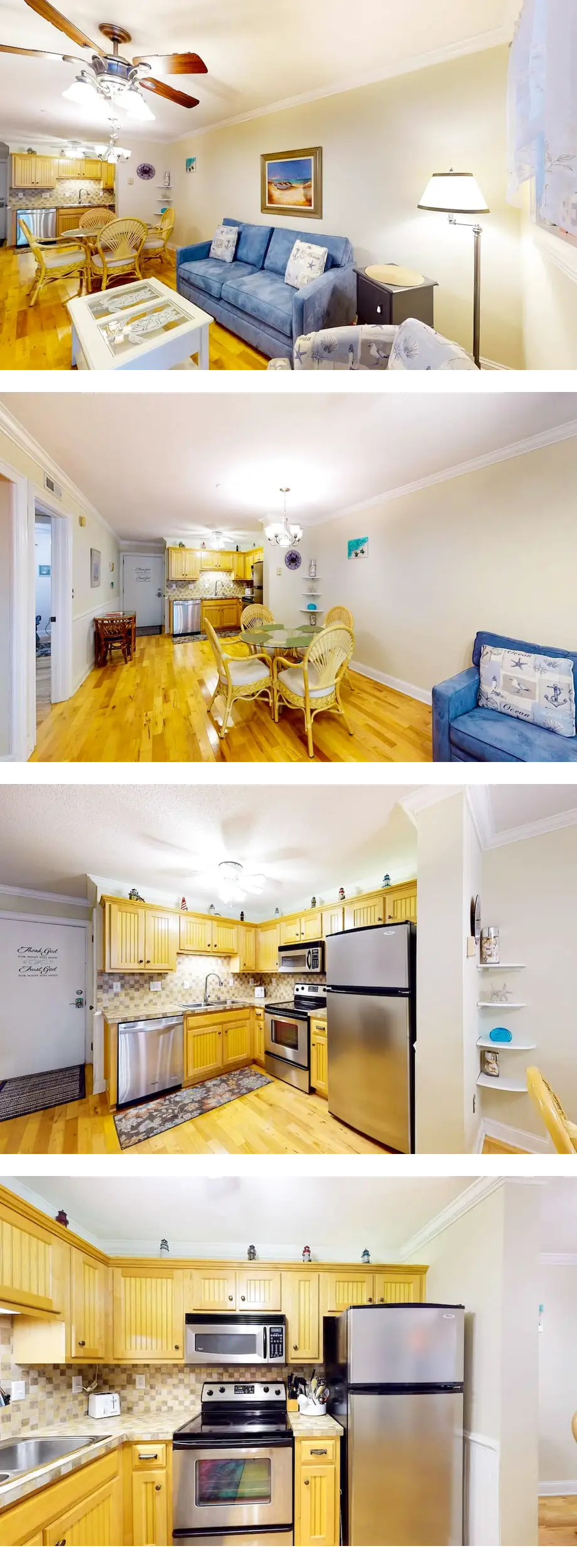 3rd-floor condo with water views, balcon...