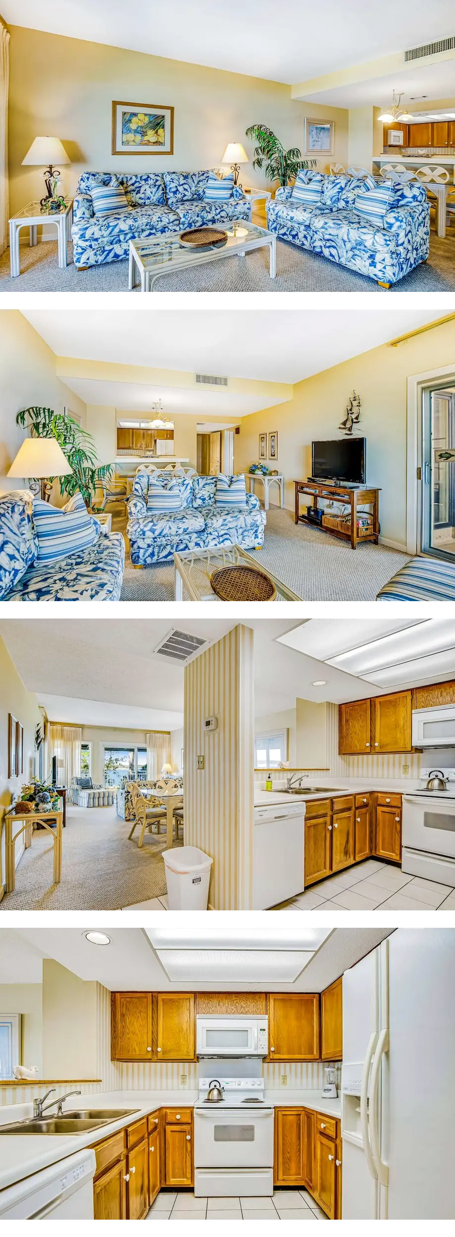 Beachfront condo with large furnished ba...