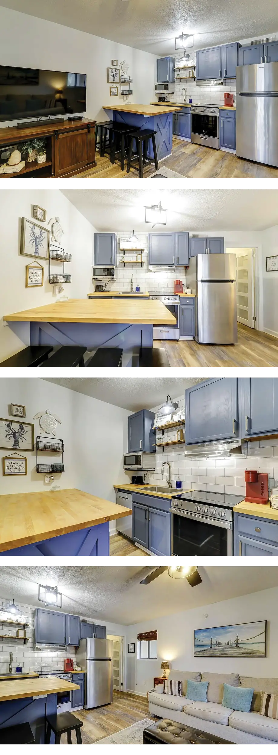 Second-floor condo in beachfront complex...