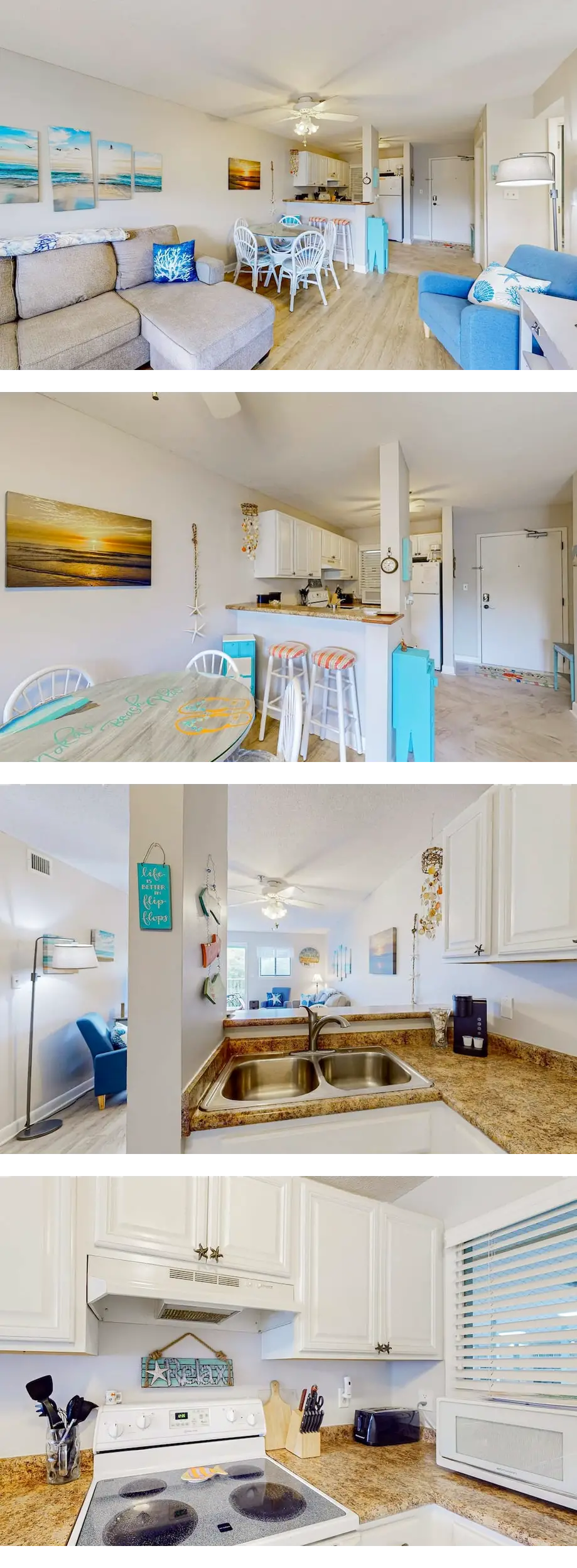 Beach condo with balcony, pools, & hot t...