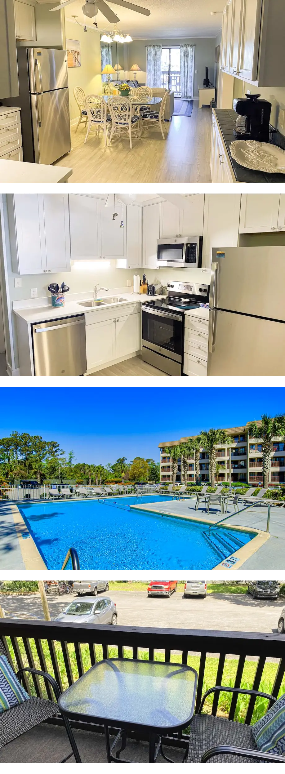 1st floor condo with  balcony, pools, te...