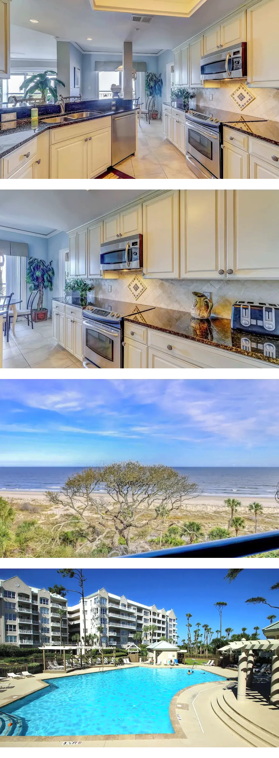 Stunning beach condo with two ocean-view...