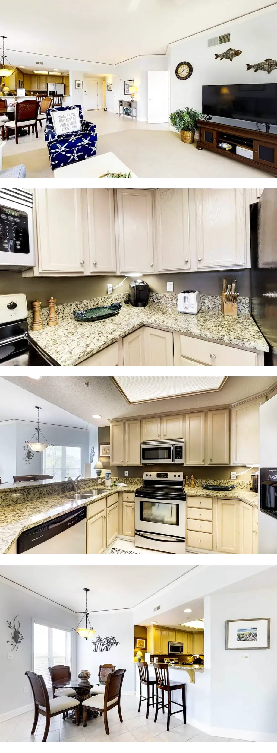 Coastal condo on the beach w/ panoramic ...