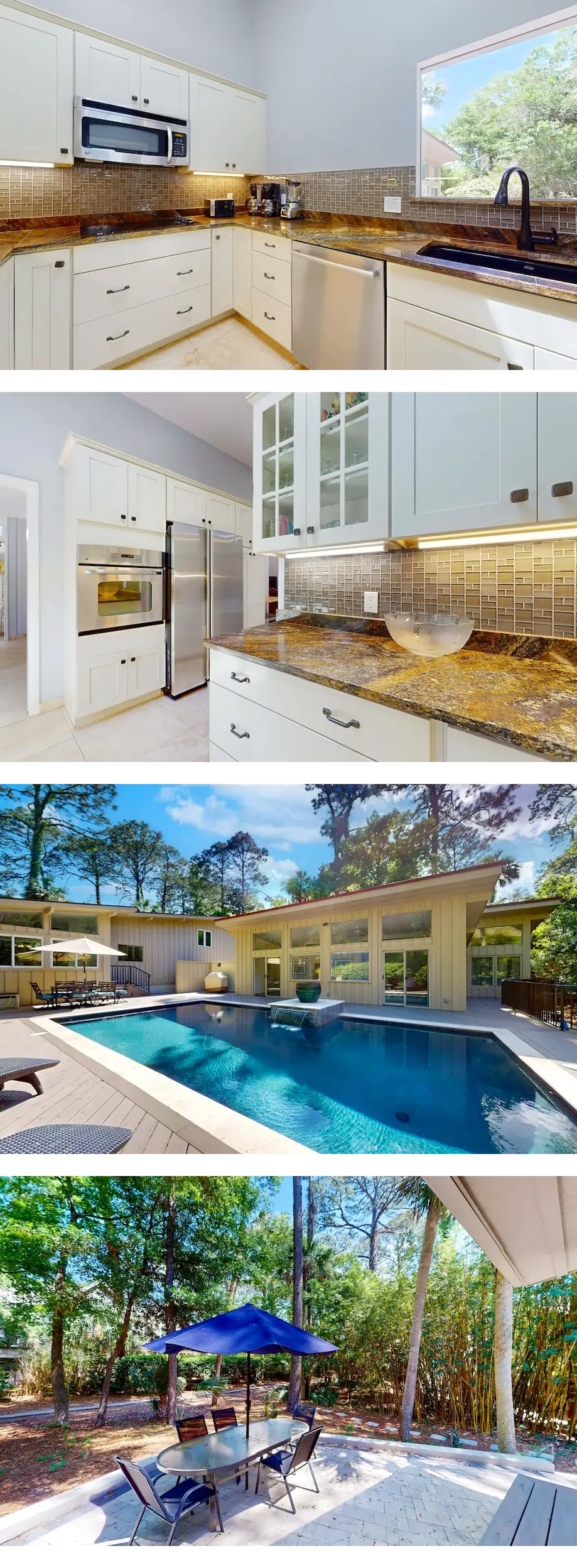 Secluded home & pool house with private ...