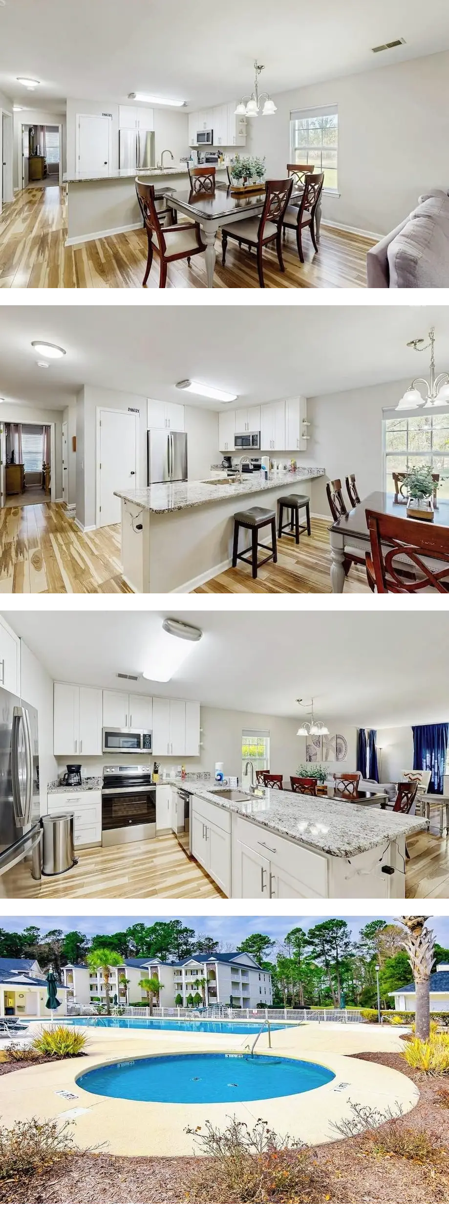 Spacious condo with pool, hot tub, W/D, ...
