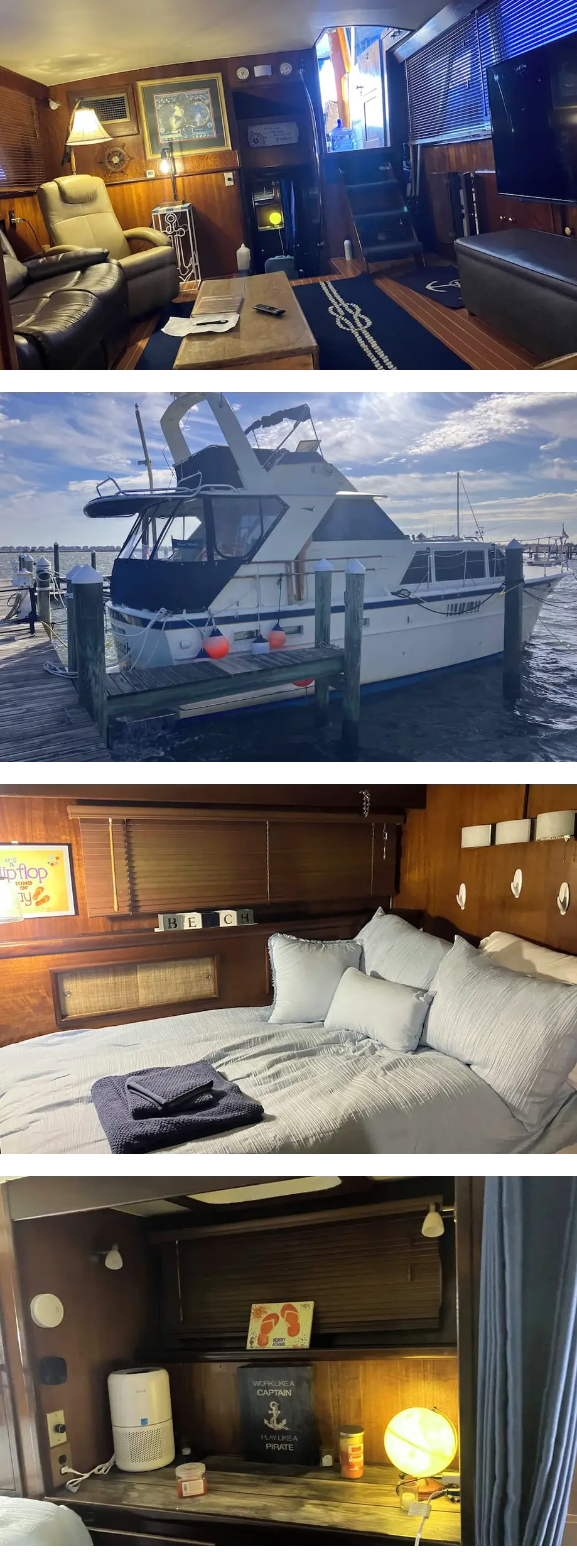 The Captain's Quarters Live Aboard Yacht...