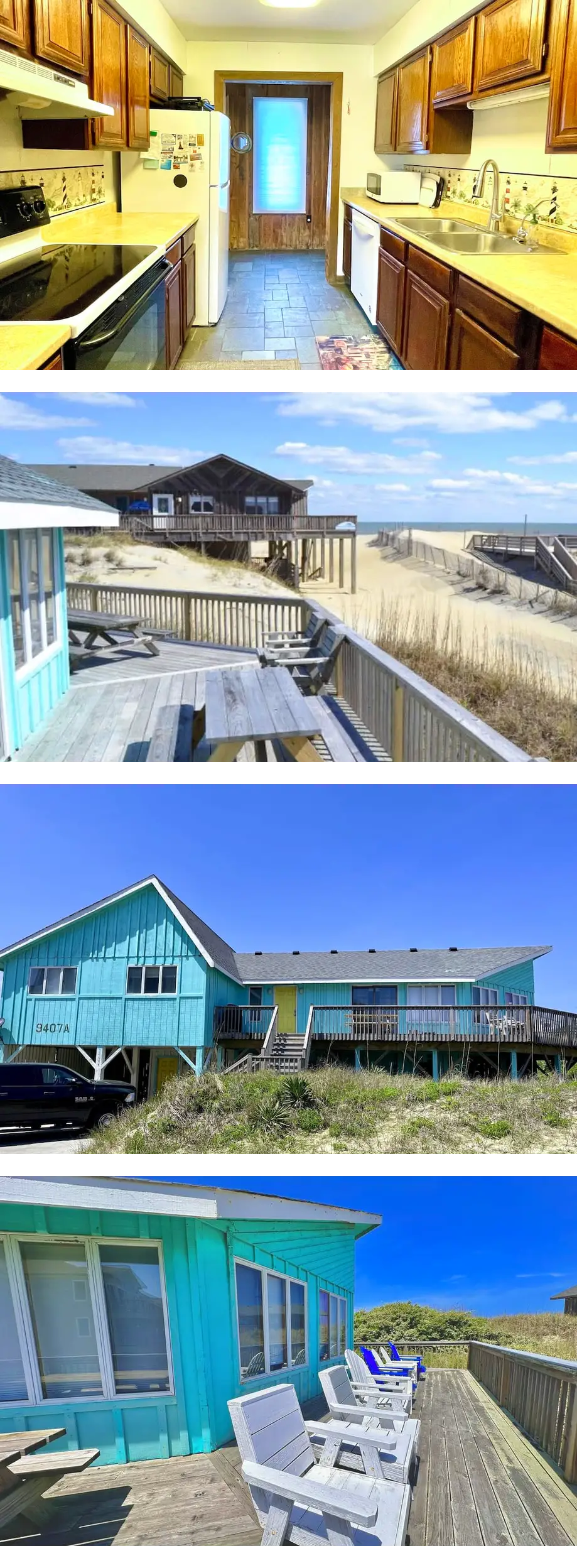 Ocean view, steps to beach, spacious 6-...